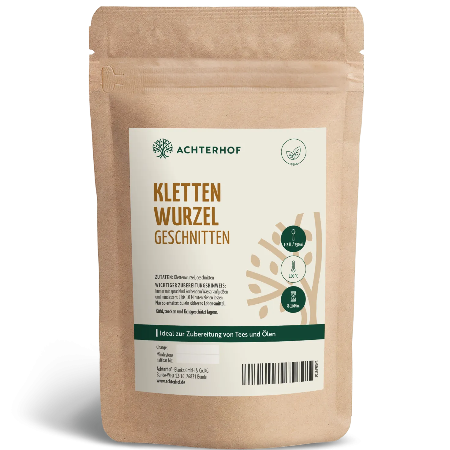Klettenwurzel geschnitten (250g)