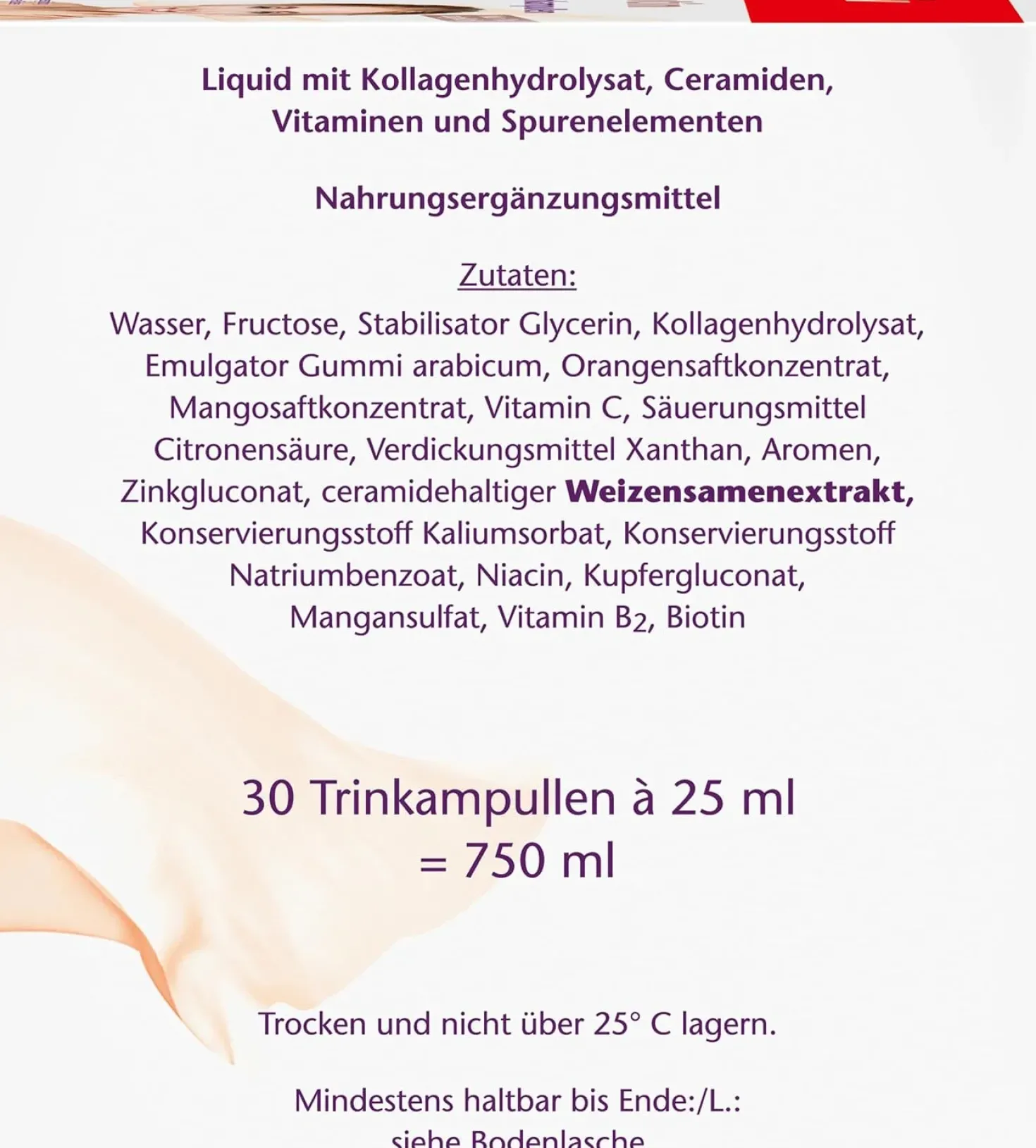 Kollagen + Biotin + Ceramide (30x25ml)
