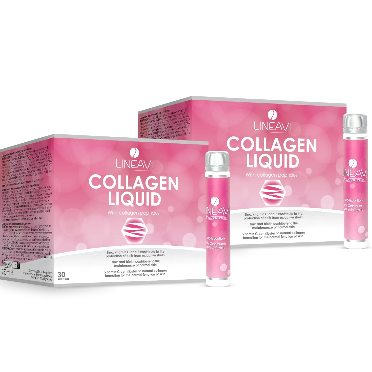 Kollagen Liquid 2-Monatspackung (2x30x25ml Trinkfläschchen)