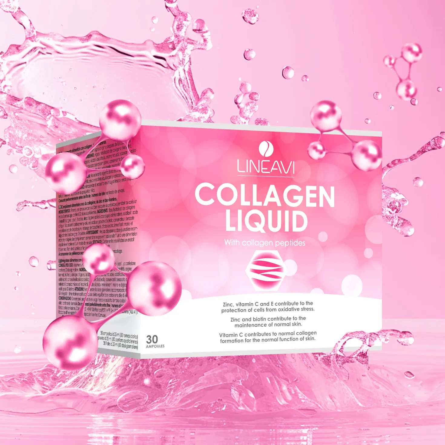 Kollagen Liquid 2-Monatspackung (2x30x25ml Trinkfläschchen)