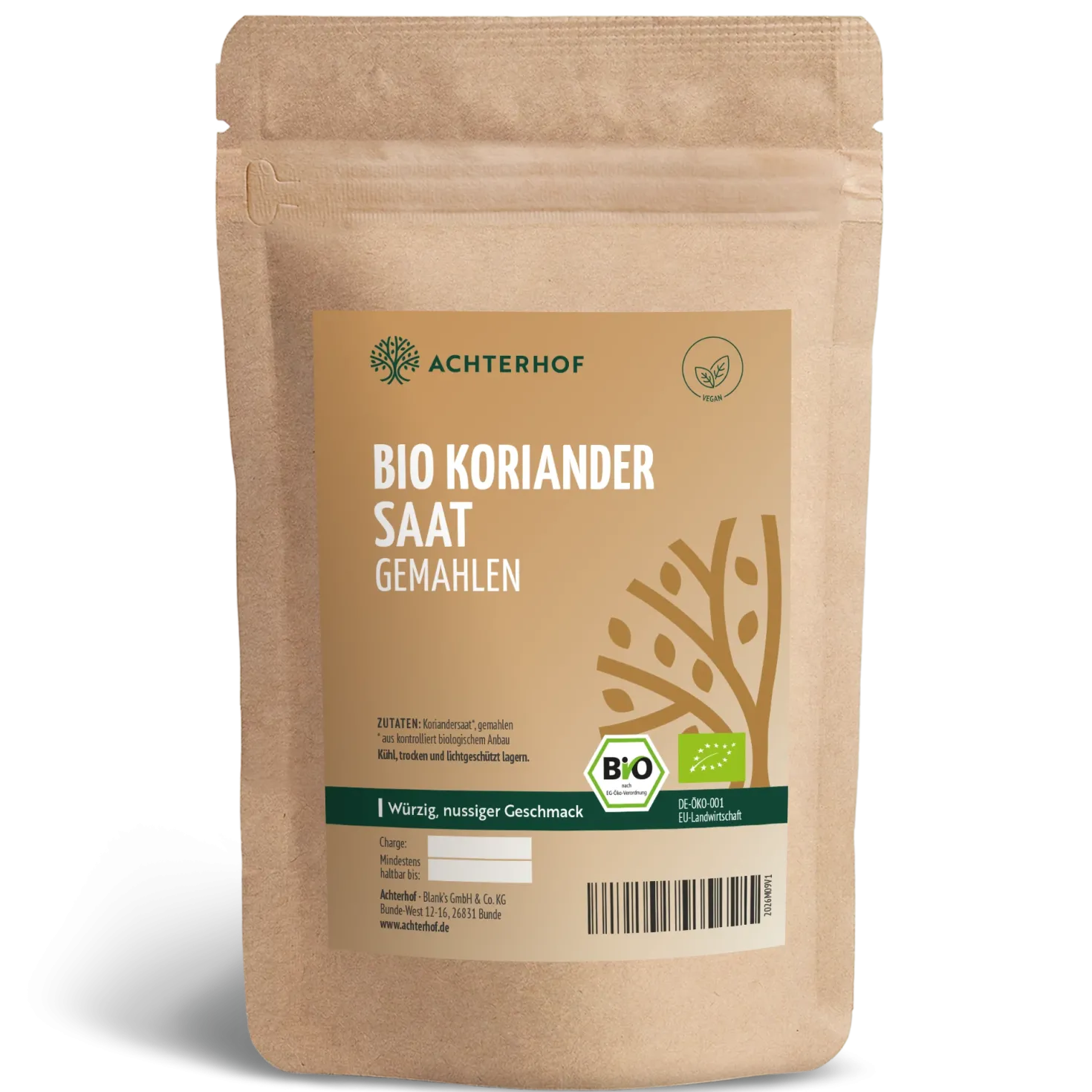 Koriandersaat gemahlen Bio (500g)