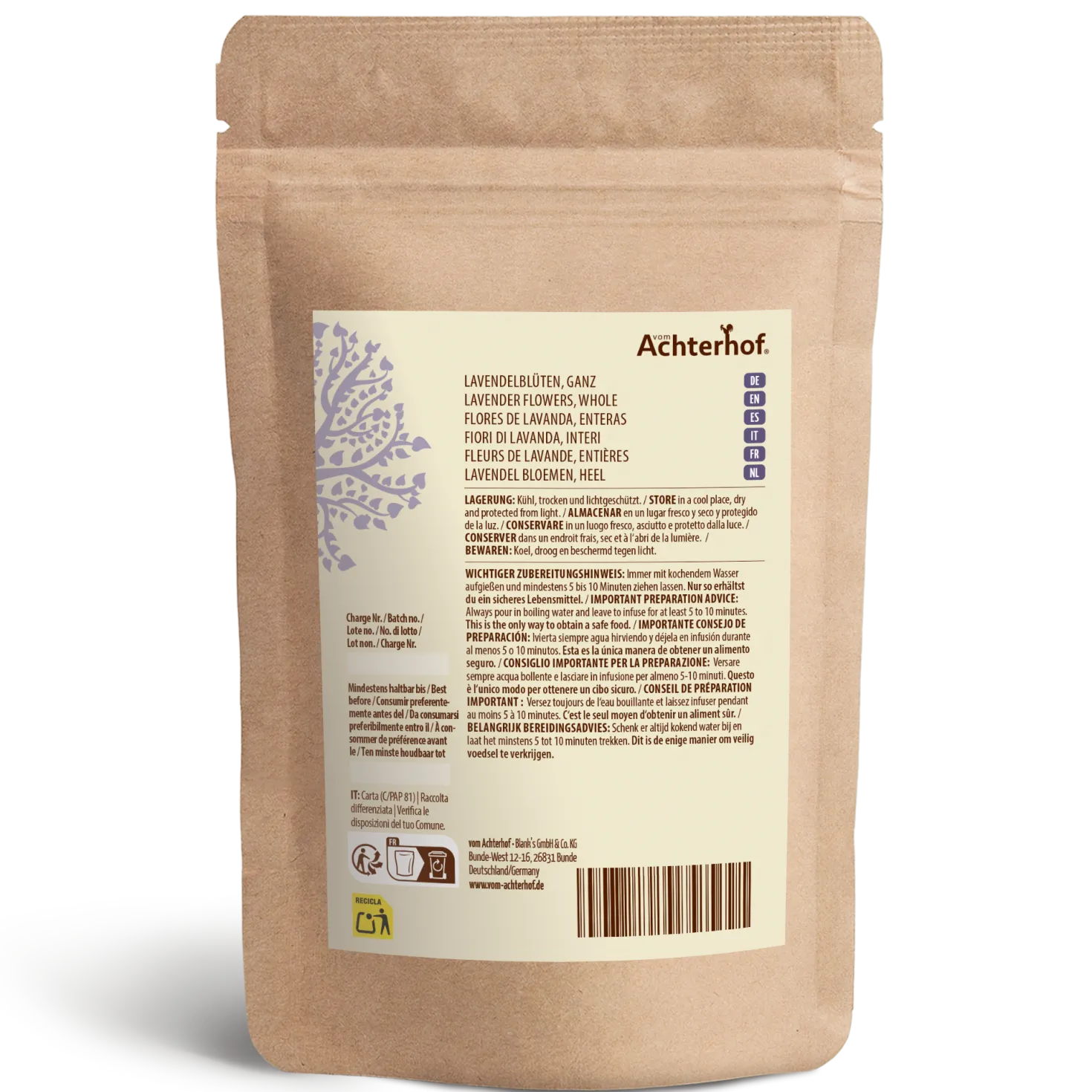 Lavendelblüten ganz (1000g)