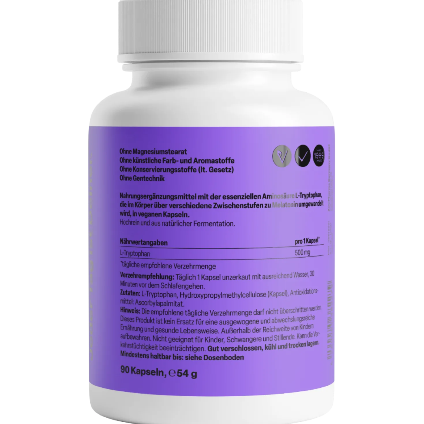 L-Tryptophan 500mg (90 Kapseln)