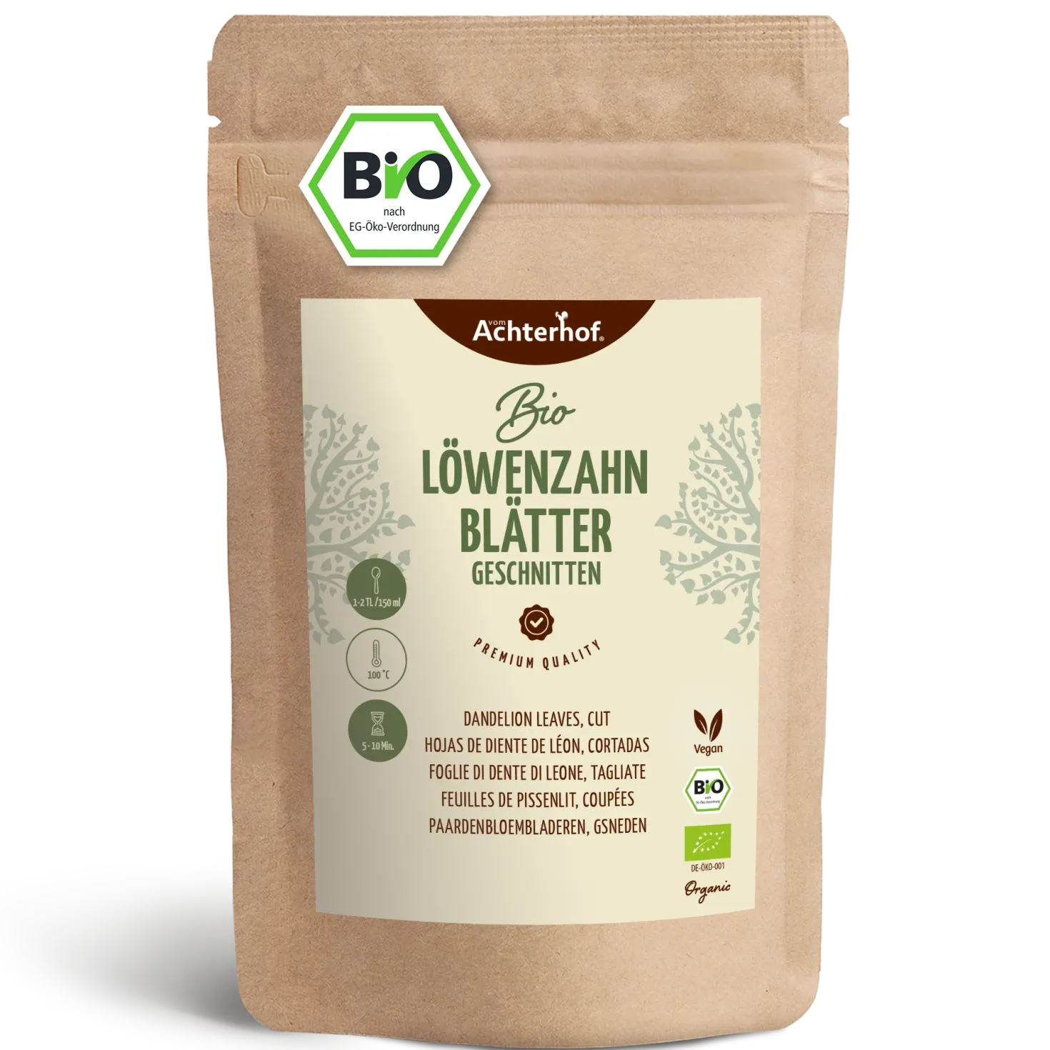 Löwenzahnblätter geschnitten Bio (250g)