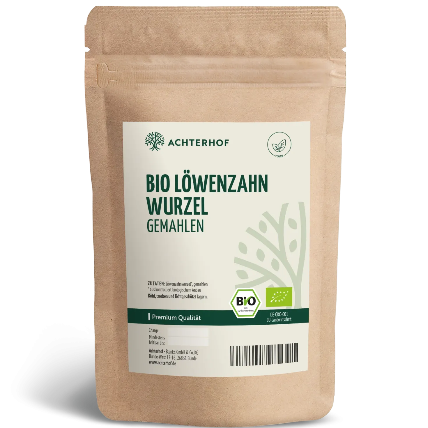 Löwenzahnwurzel Pulver Bio (500g)