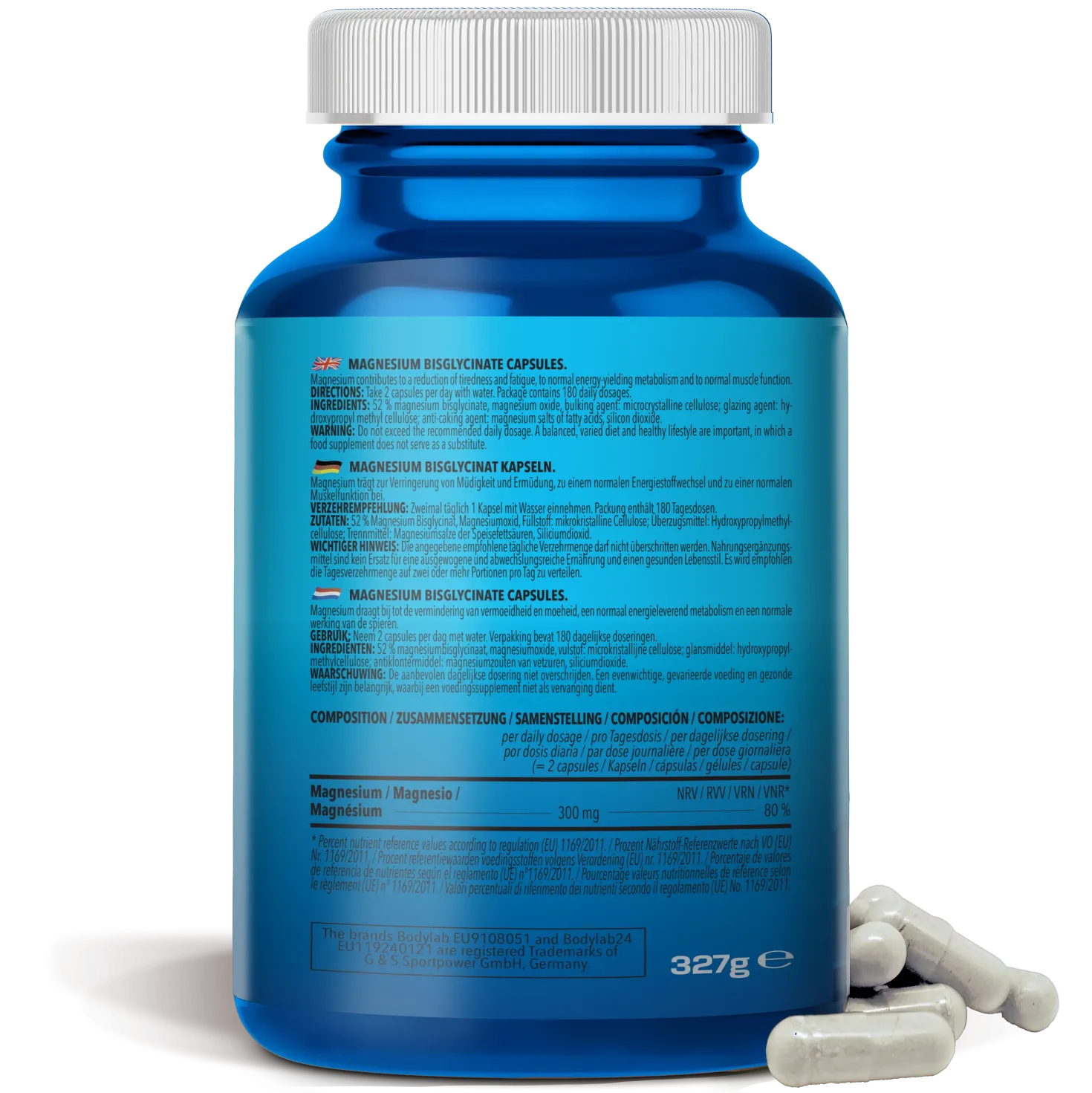Magnesium Bisglycinate (360 Kapseln)