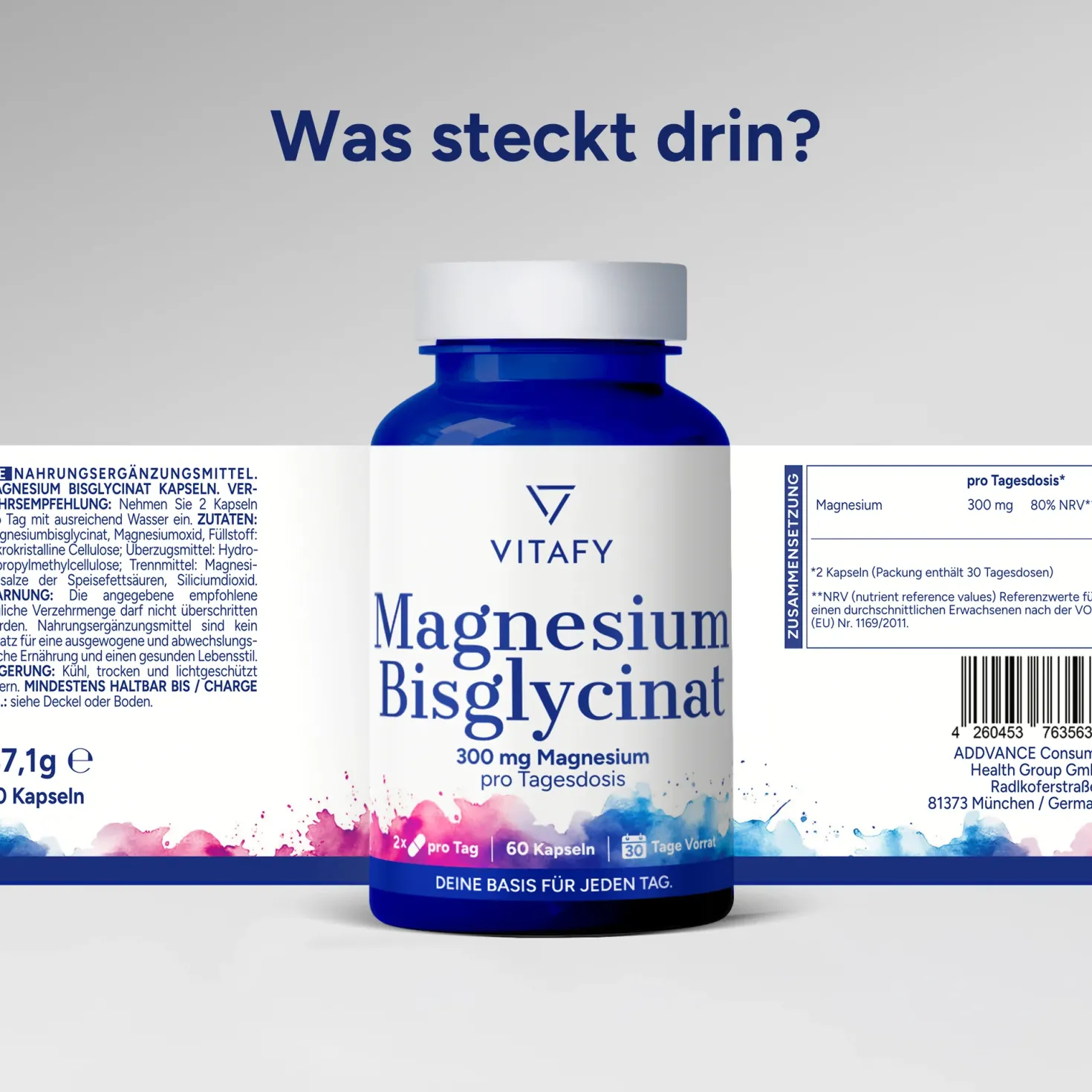 Magnesium Bisglycinat (60 Kapseln)