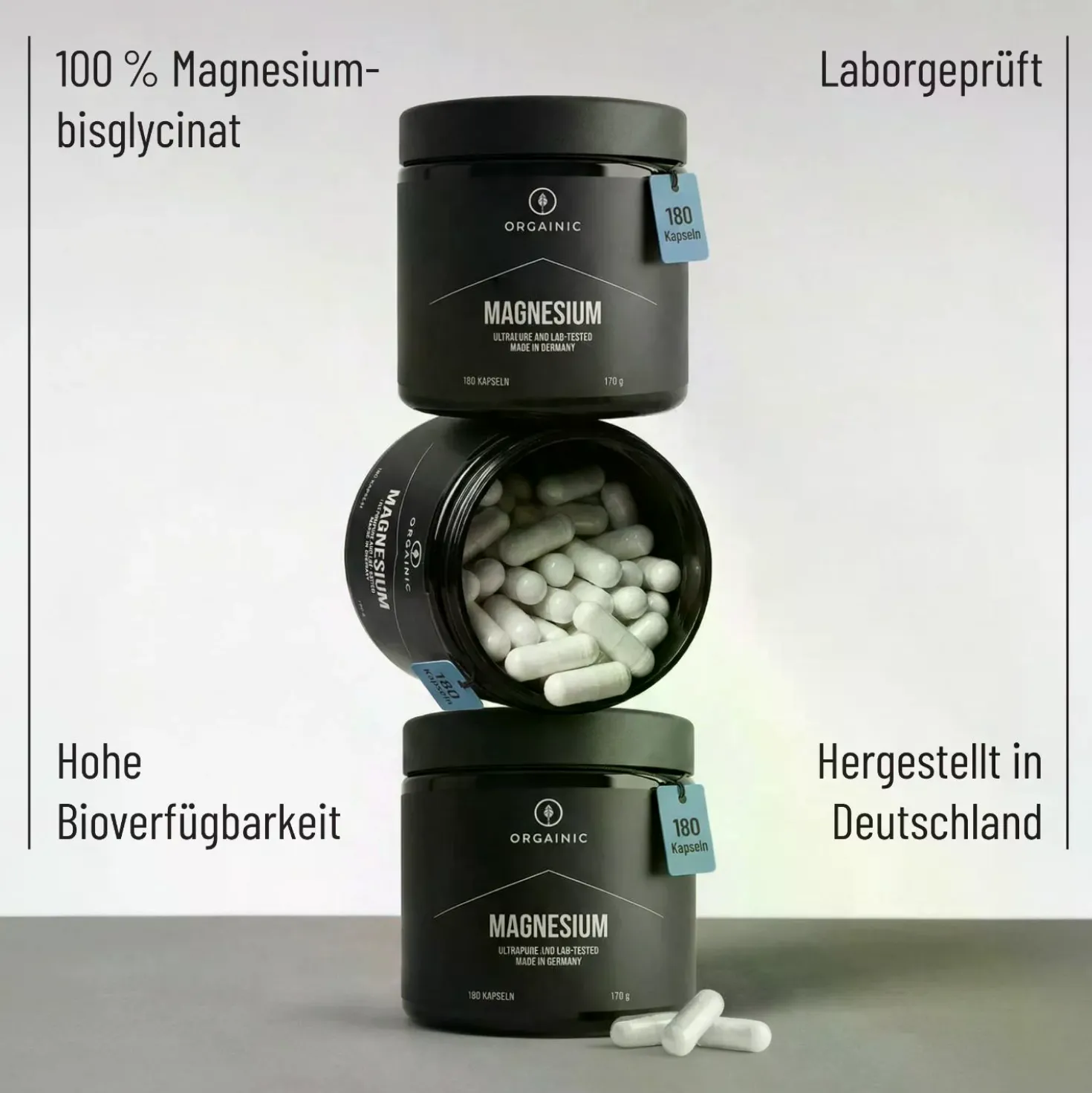 Magnesium Bisglycinat (180 Kapseln)