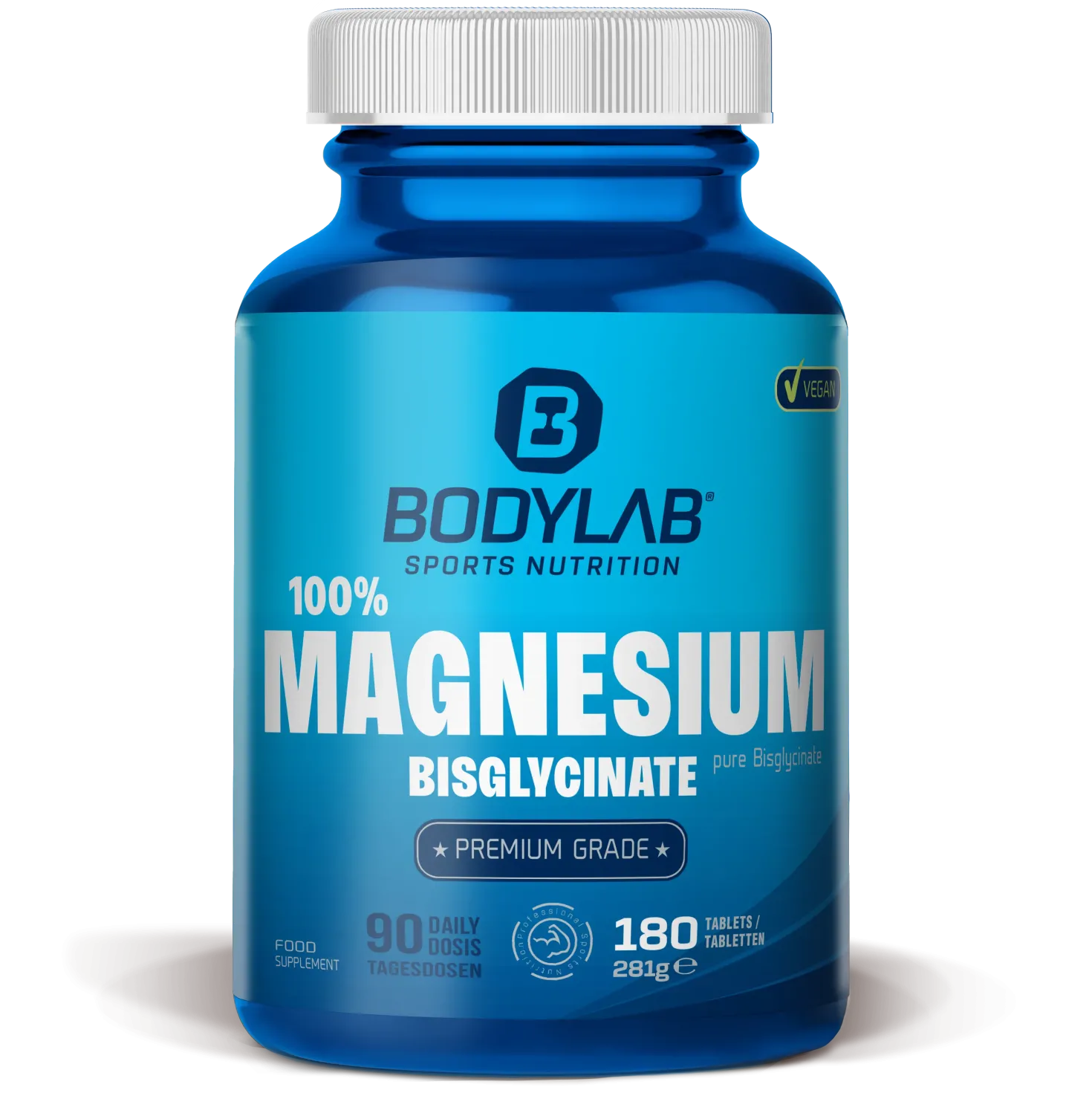 100% Magnesium Bisglycinat (180 Tabletten)