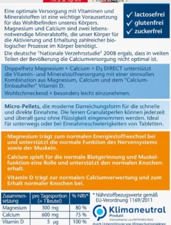 Magnesium + Calcium + D3 Direct (20 Portionen)