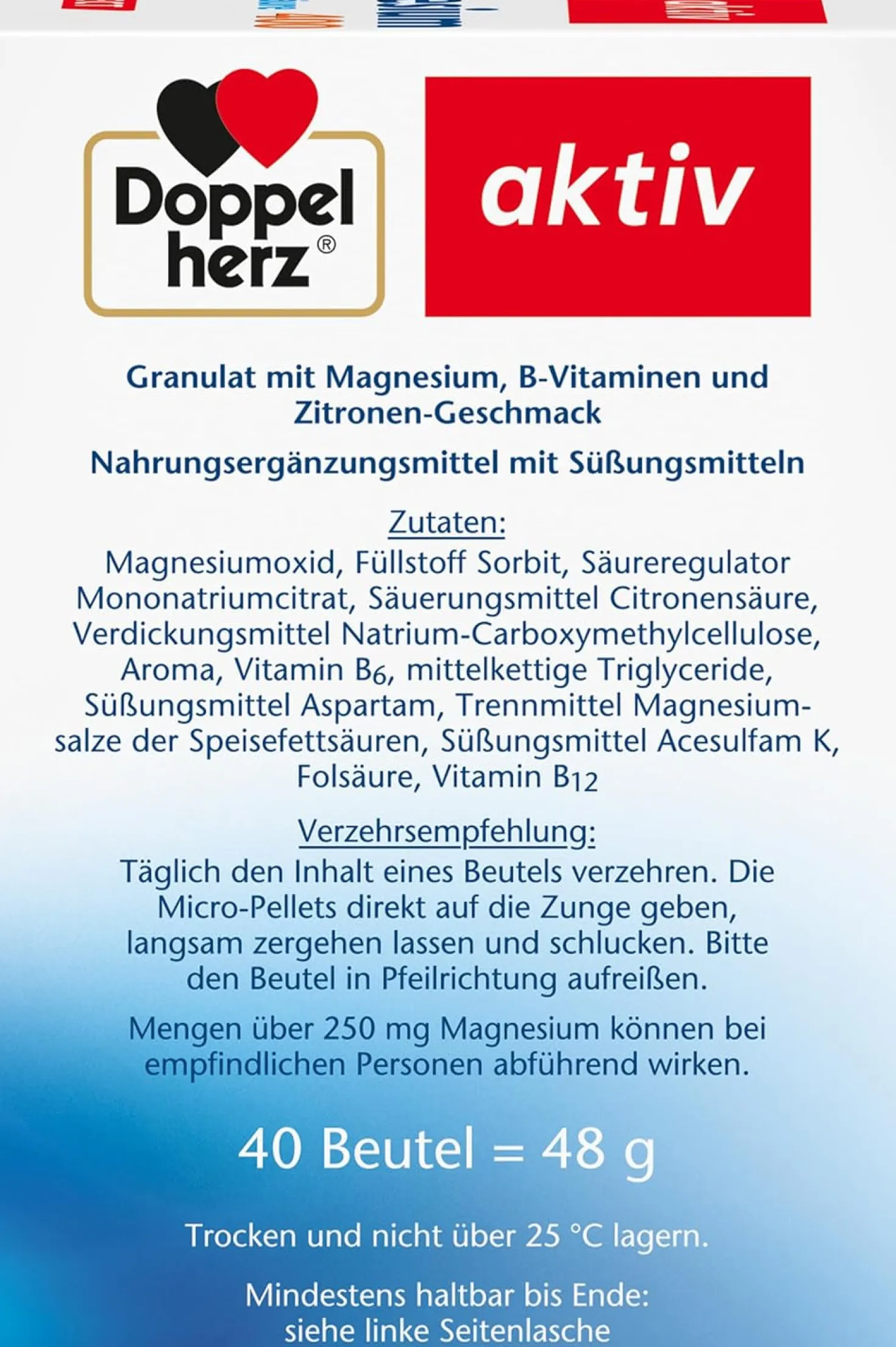 Magnesium 400 direct (40 Portionsbeutel)