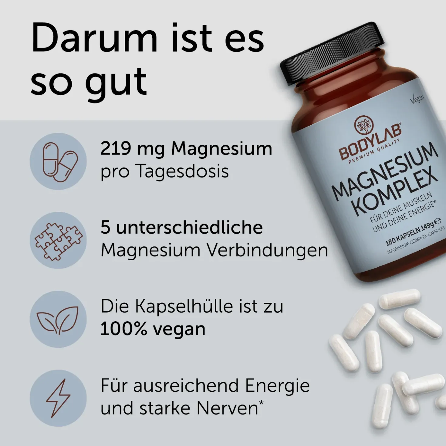 Magnesium Komplex (180 Kapseln)