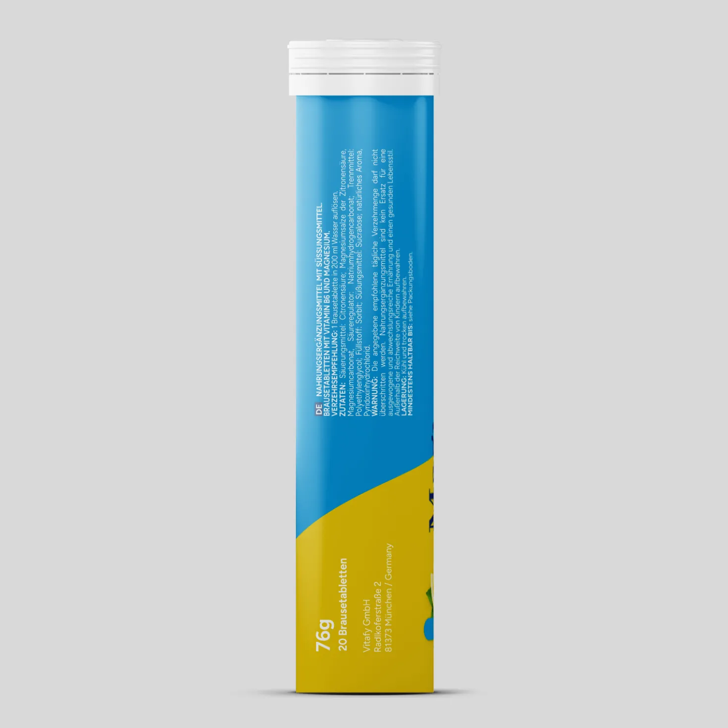 Magnesium + Vitamin B6 - Zitrone (20 Brausetabletten)