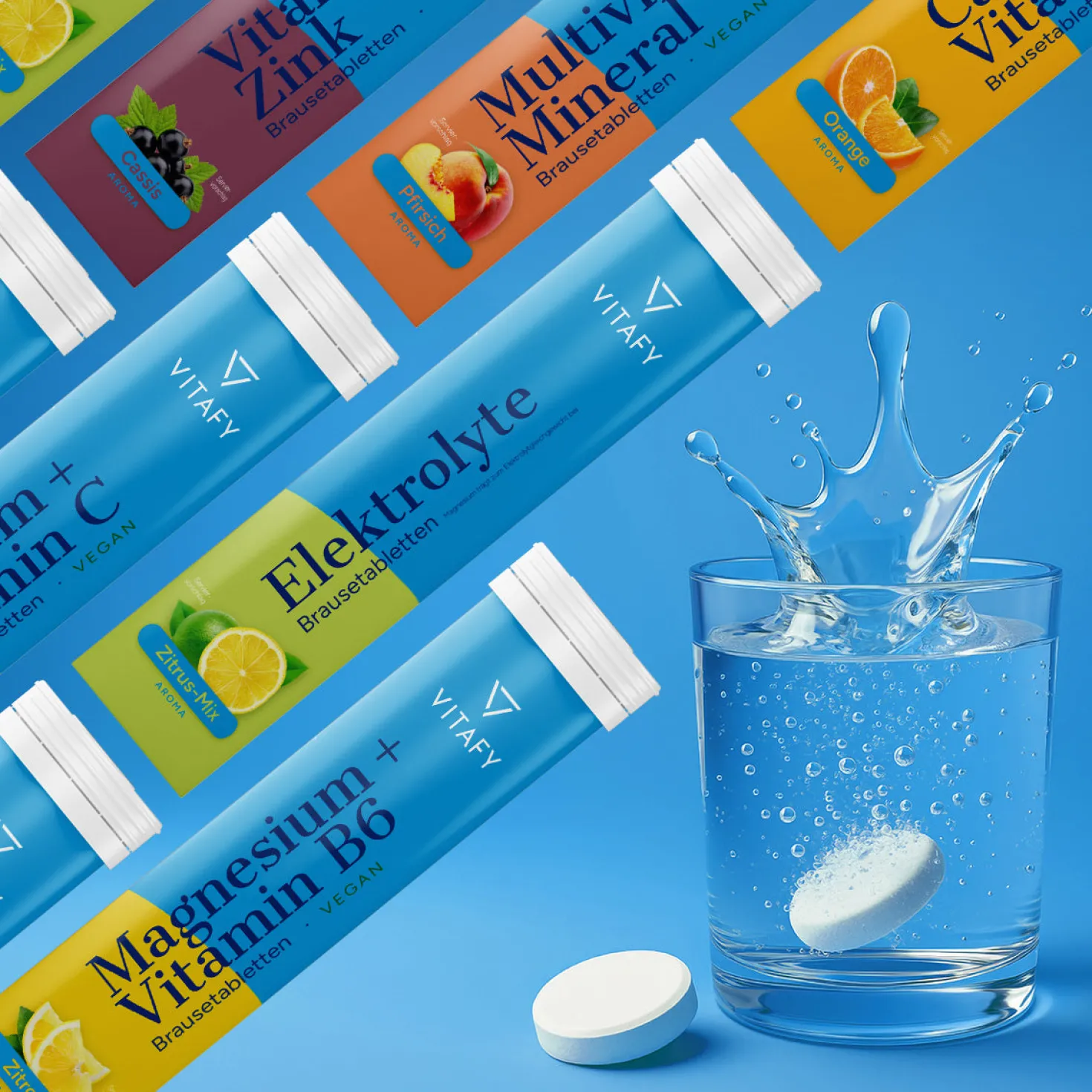 Magnesium + Vitamin C - Orange (20 Brausetabletten)