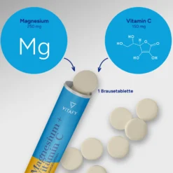 Magnesium + Vitamin C - Orange (20 Brausetabletten) - 6er Pack