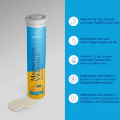 Magnesium + Vitamin C - Orange (20 Brausetabletten) - 6er Pack
