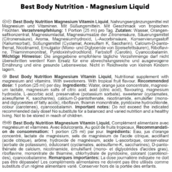 Magnesium Vitamin Liquid (500ml)