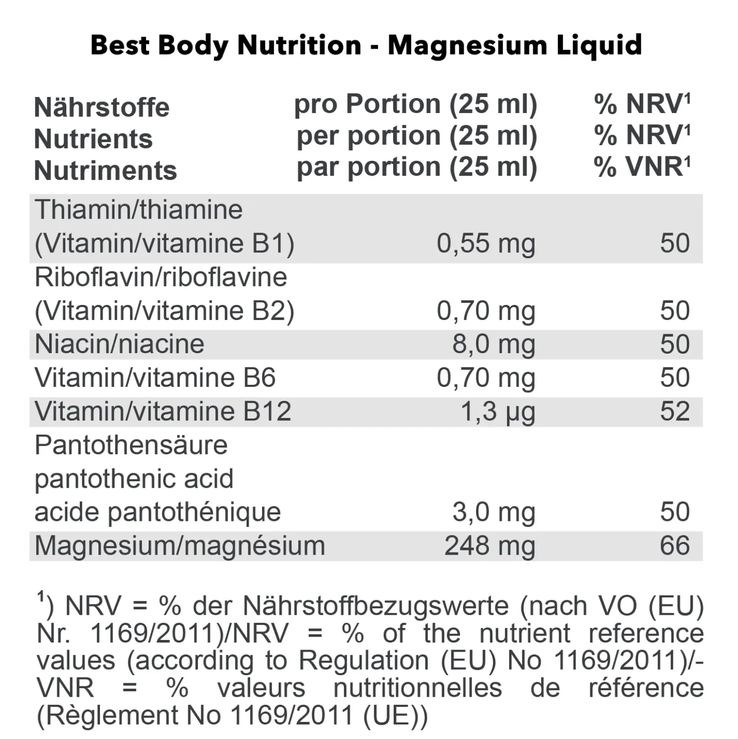 Magnesium Vitamin Liquid (500ml)