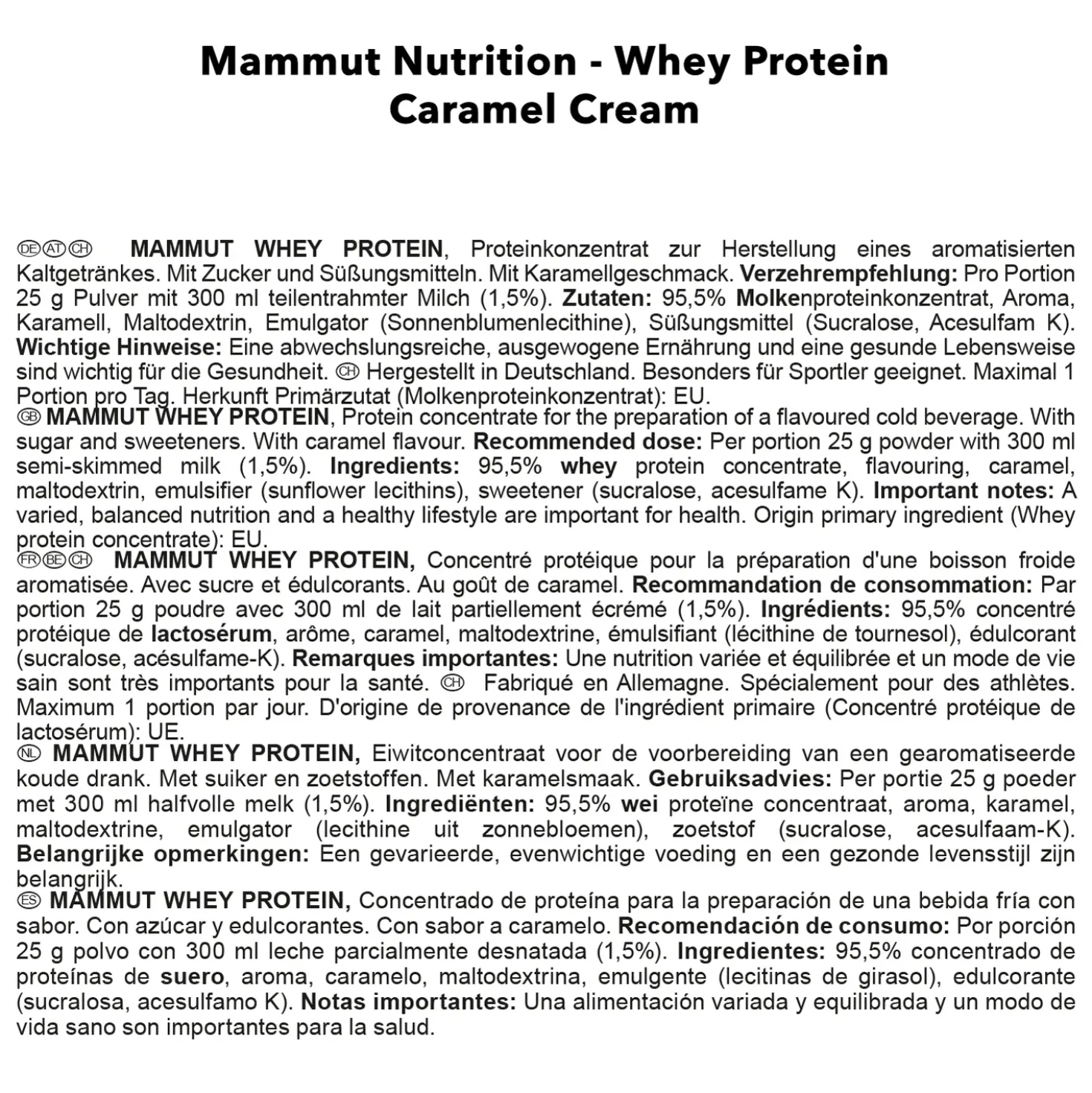 Mammut Whey Protein (1000g)