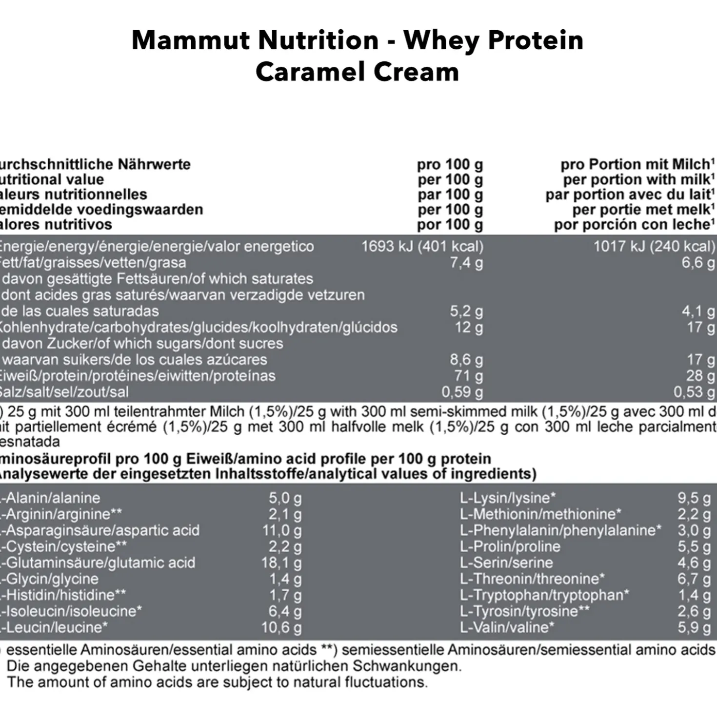 Mammut Whey Protein (1000g)
