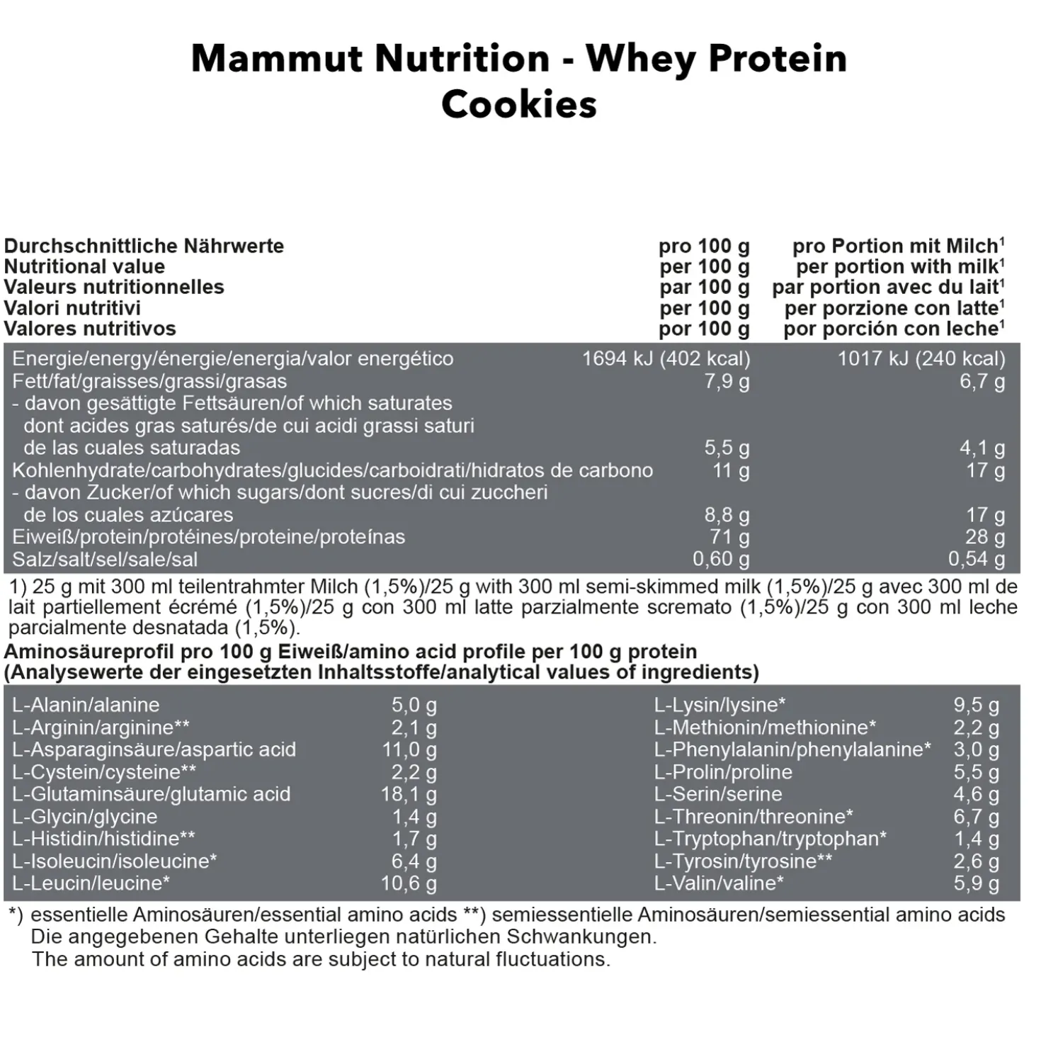 Mammut Whey Protein (1000g)