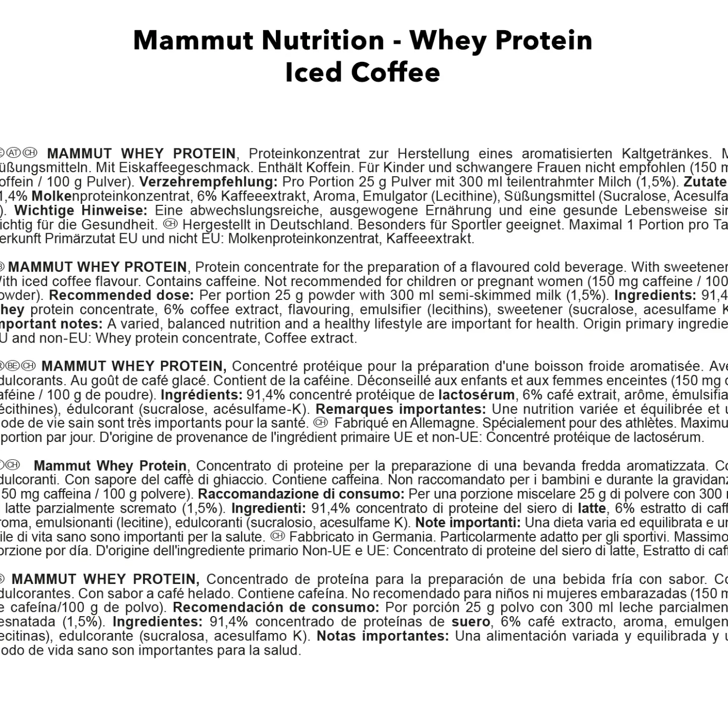 Mammut Whey Protein (1000g)