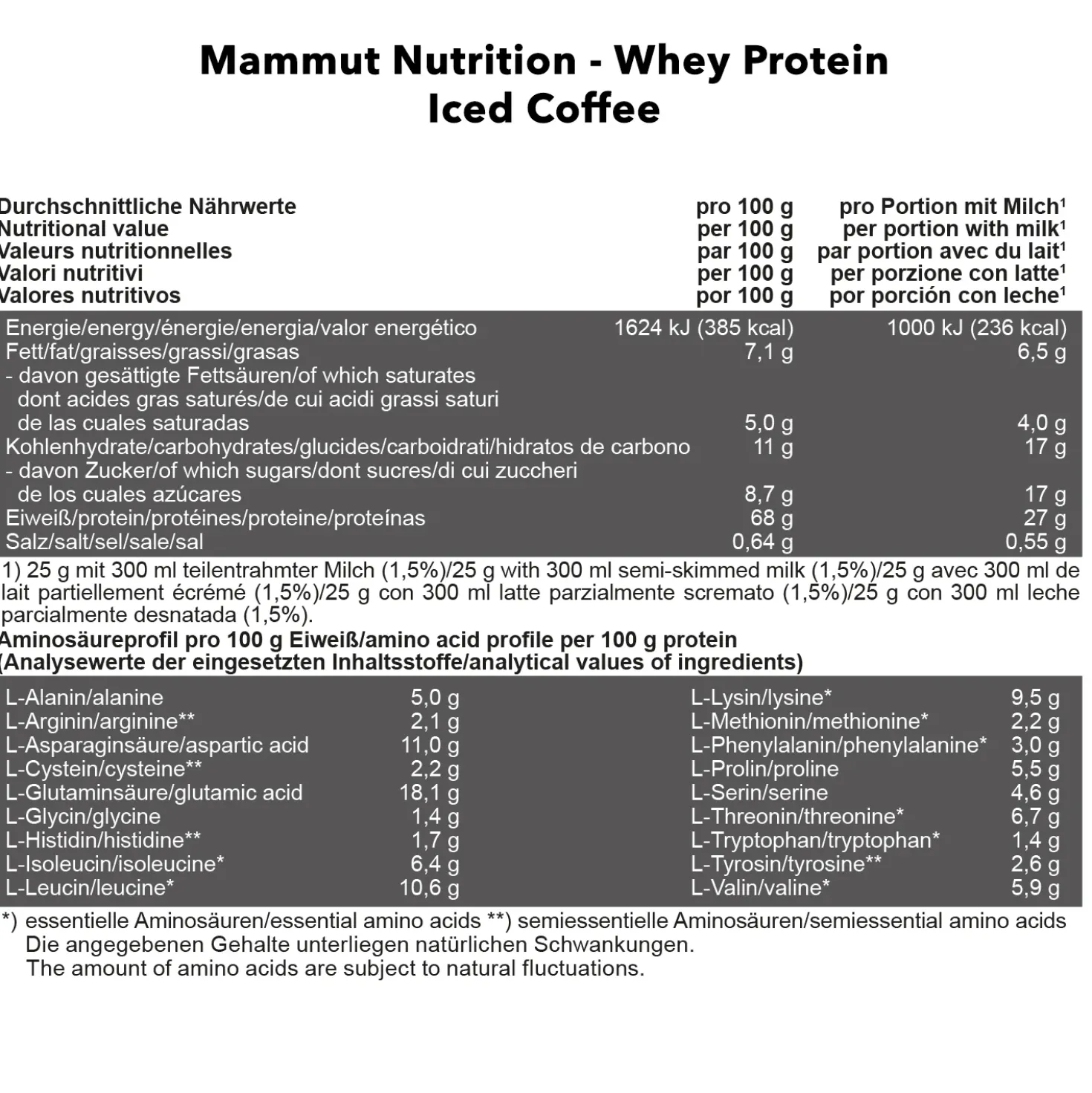 Mammut Whey Protein (1000g)