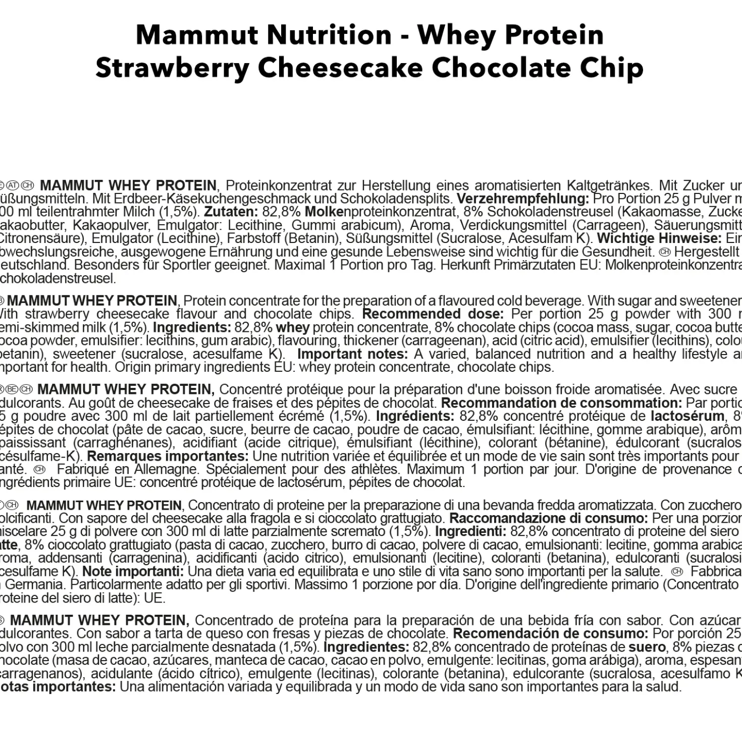 Mammut Whey Protein (1000g)