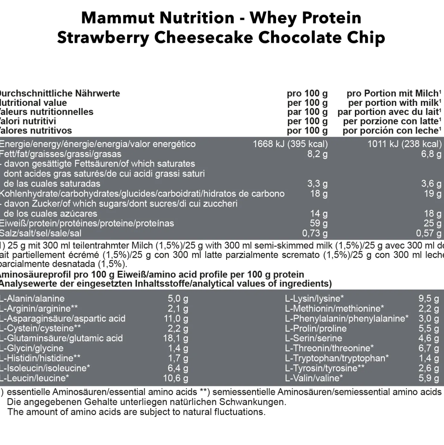 Mammut Whey Protein (1000g)