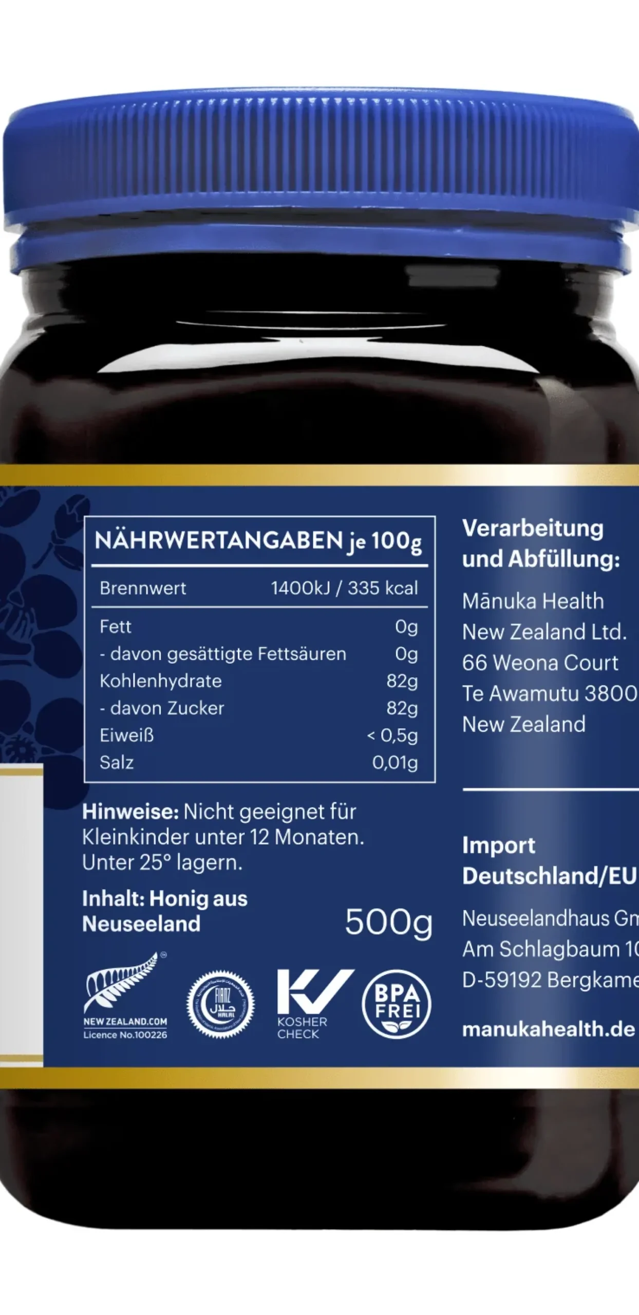 Manuka Honig MGO 400+ (500g)