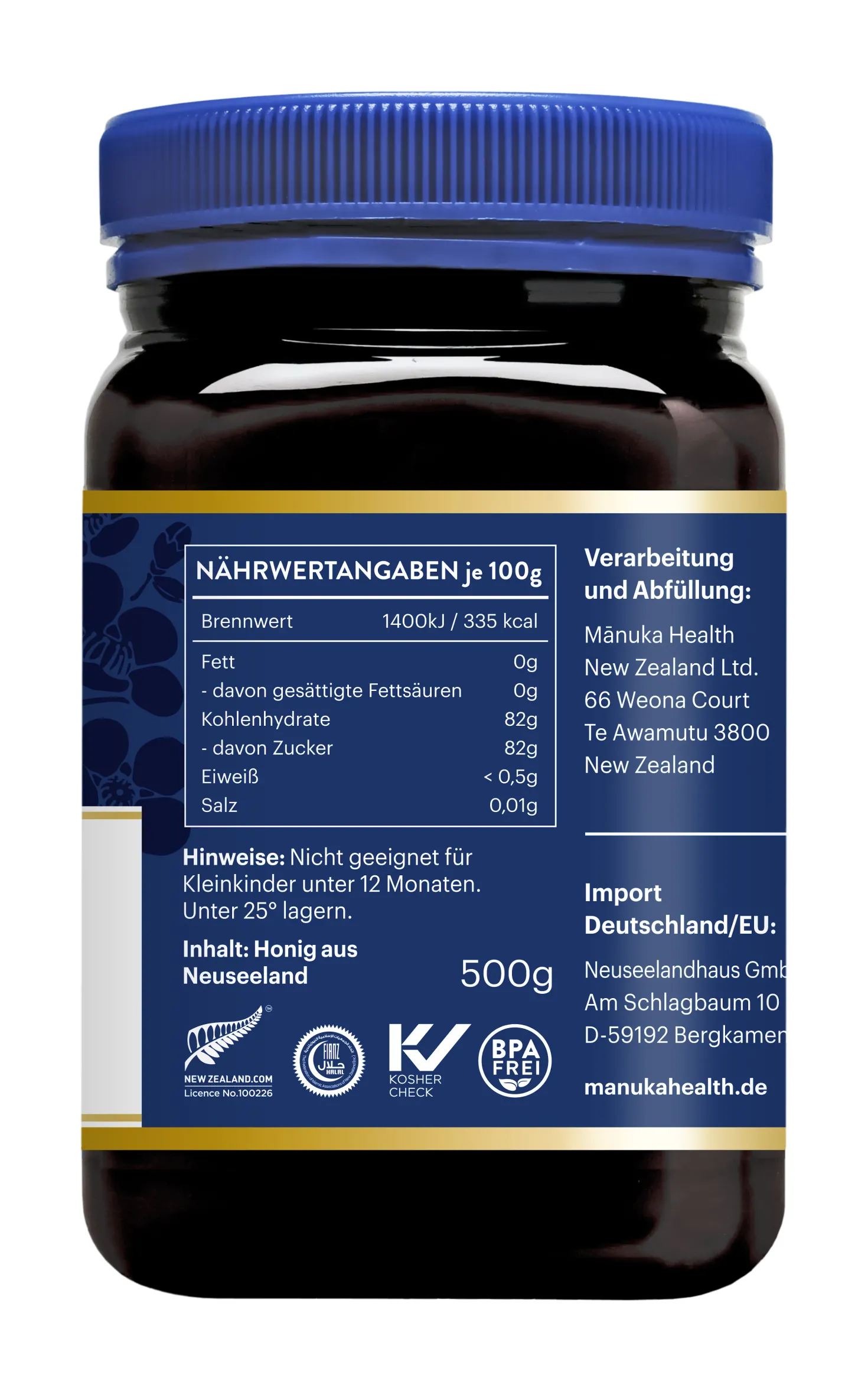 Manuka Honig MGO 100+ (500g)