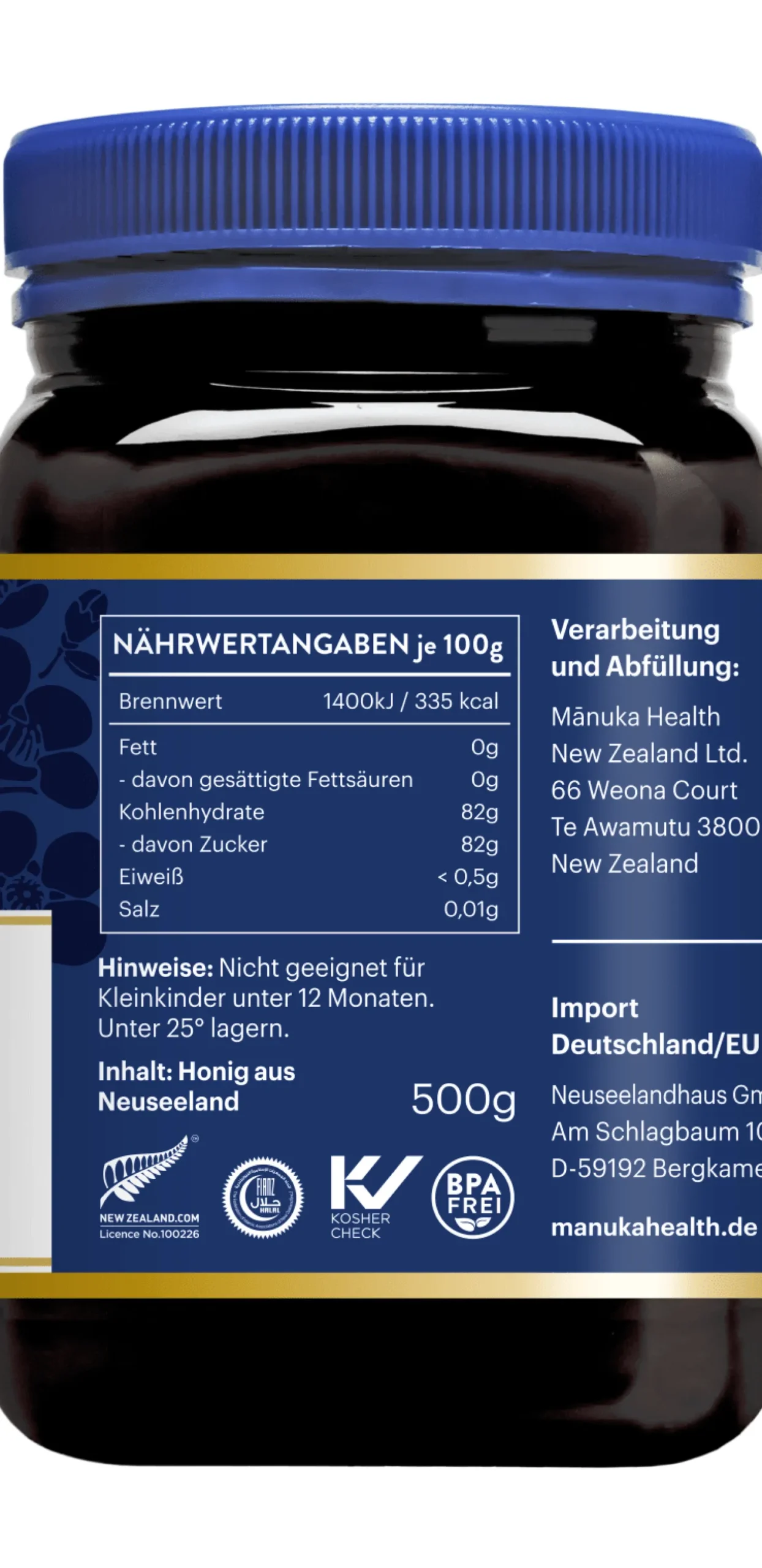 Manuka Honig MGO 550+ (500g)