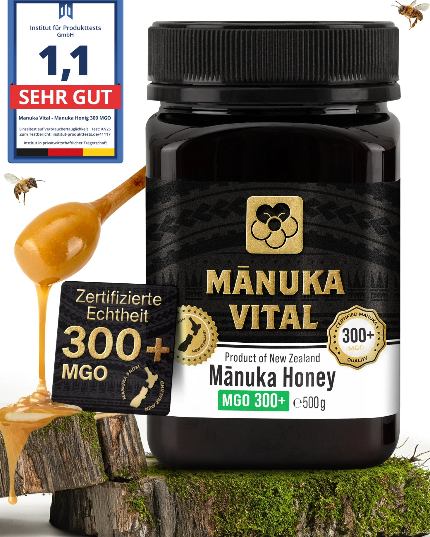 Manuka Vital Honig MGO 300+ (500g)