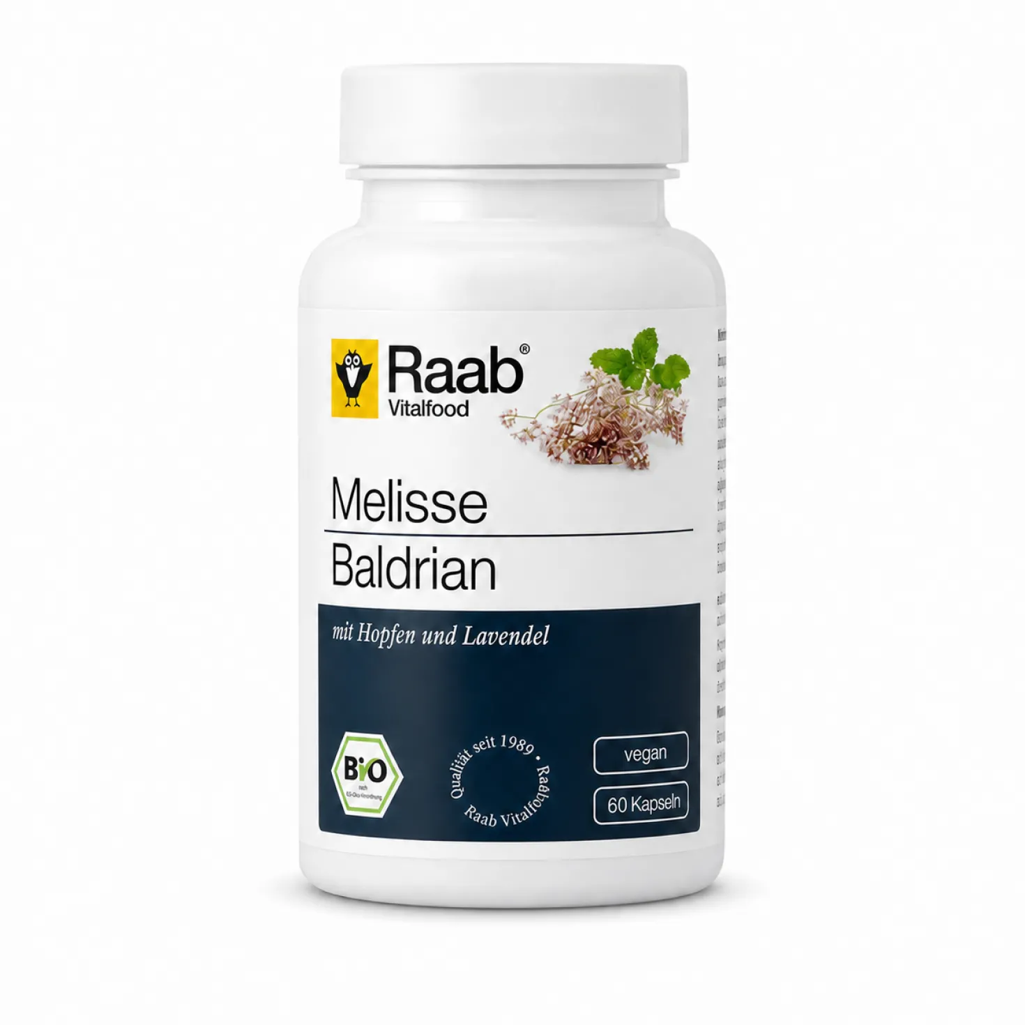 Melisse Baldrian bio (60 Kapseln)