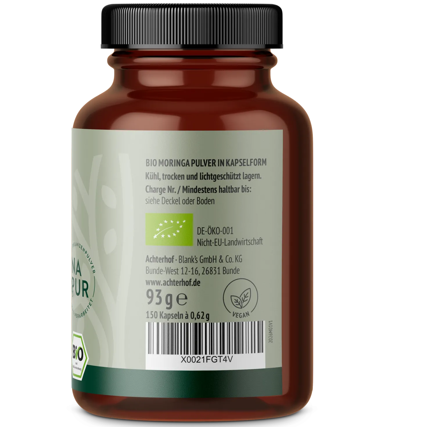 Moringa Kapseln Bio (150 Kapseln)