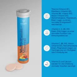Multivitamin + Mineral - Pfirsich (20 Brausetabletten)