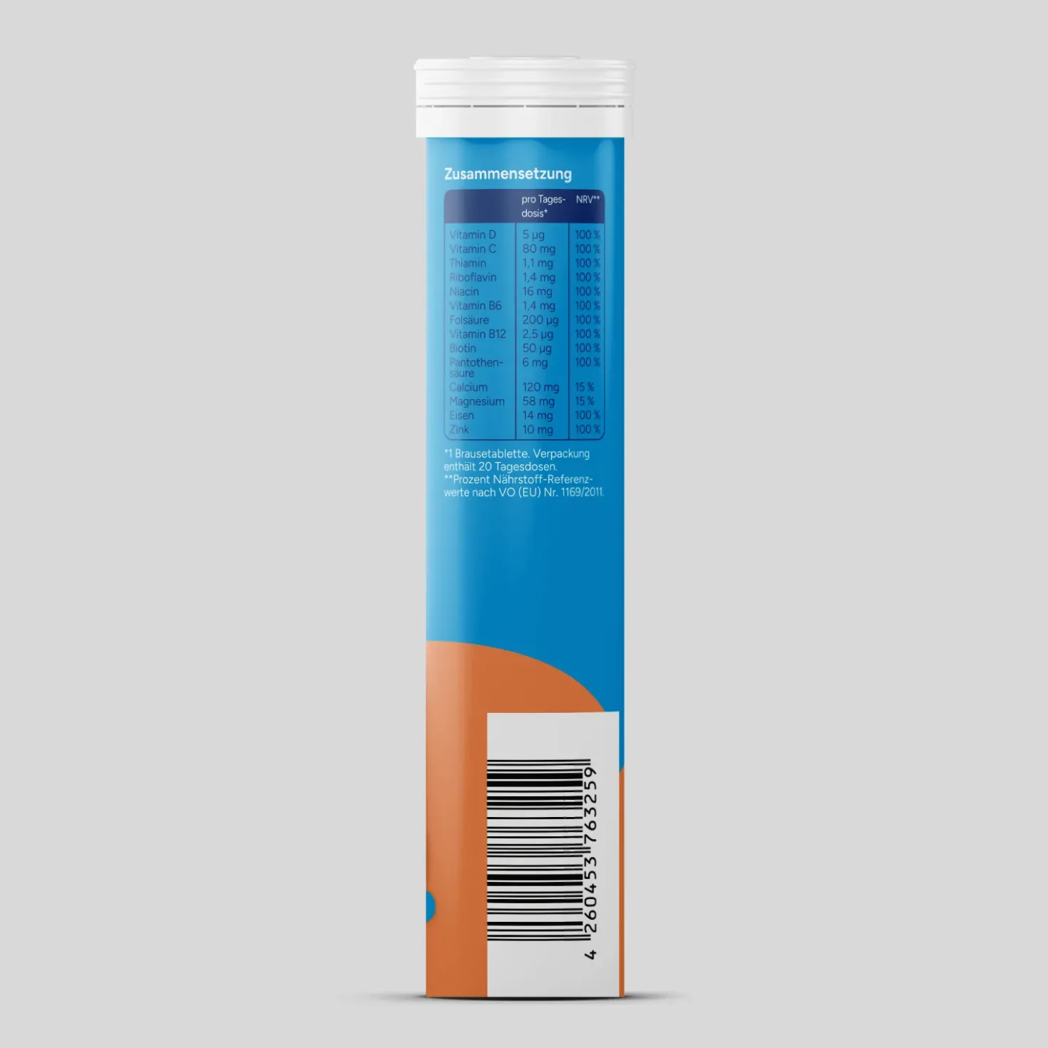 Multivitamin + Mineral - Pfirsich (20 Brausetabletten)