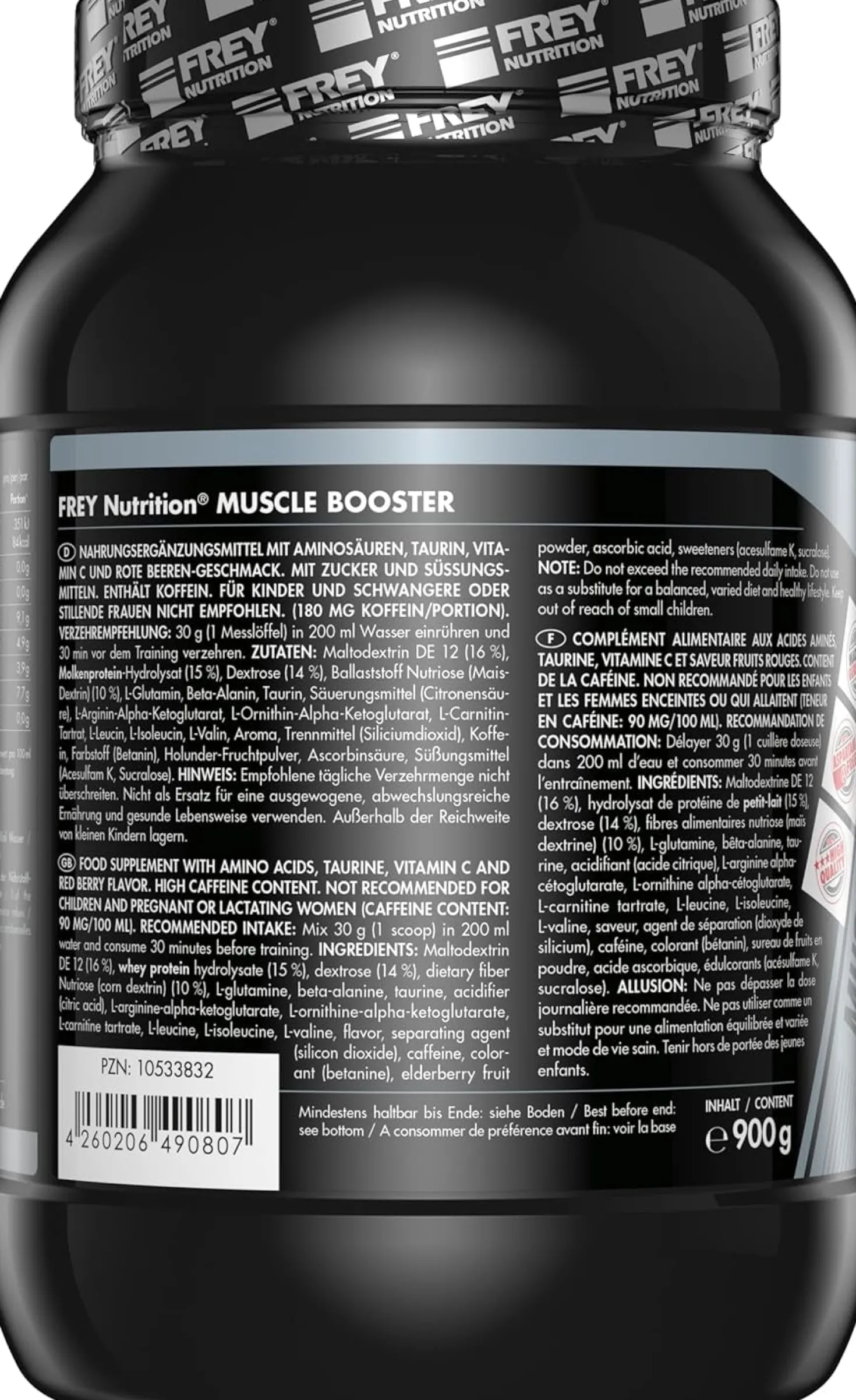 Muscle Booster Red Berry (900g)