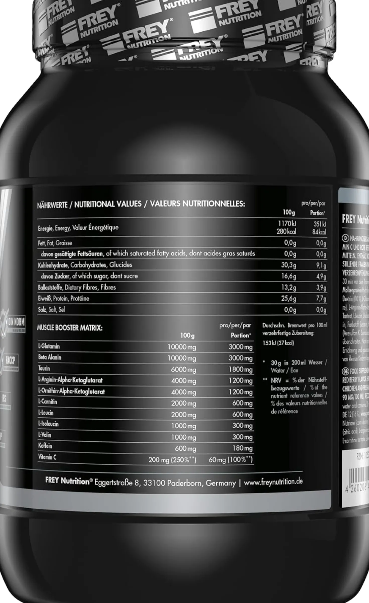 Muscle Booster Red Berry (900g)