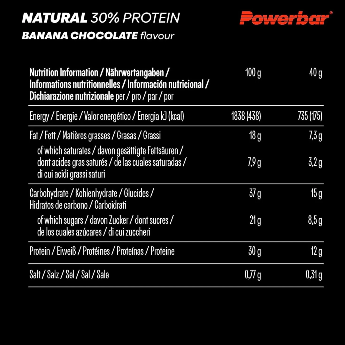 Natural Protein (18x40g)
