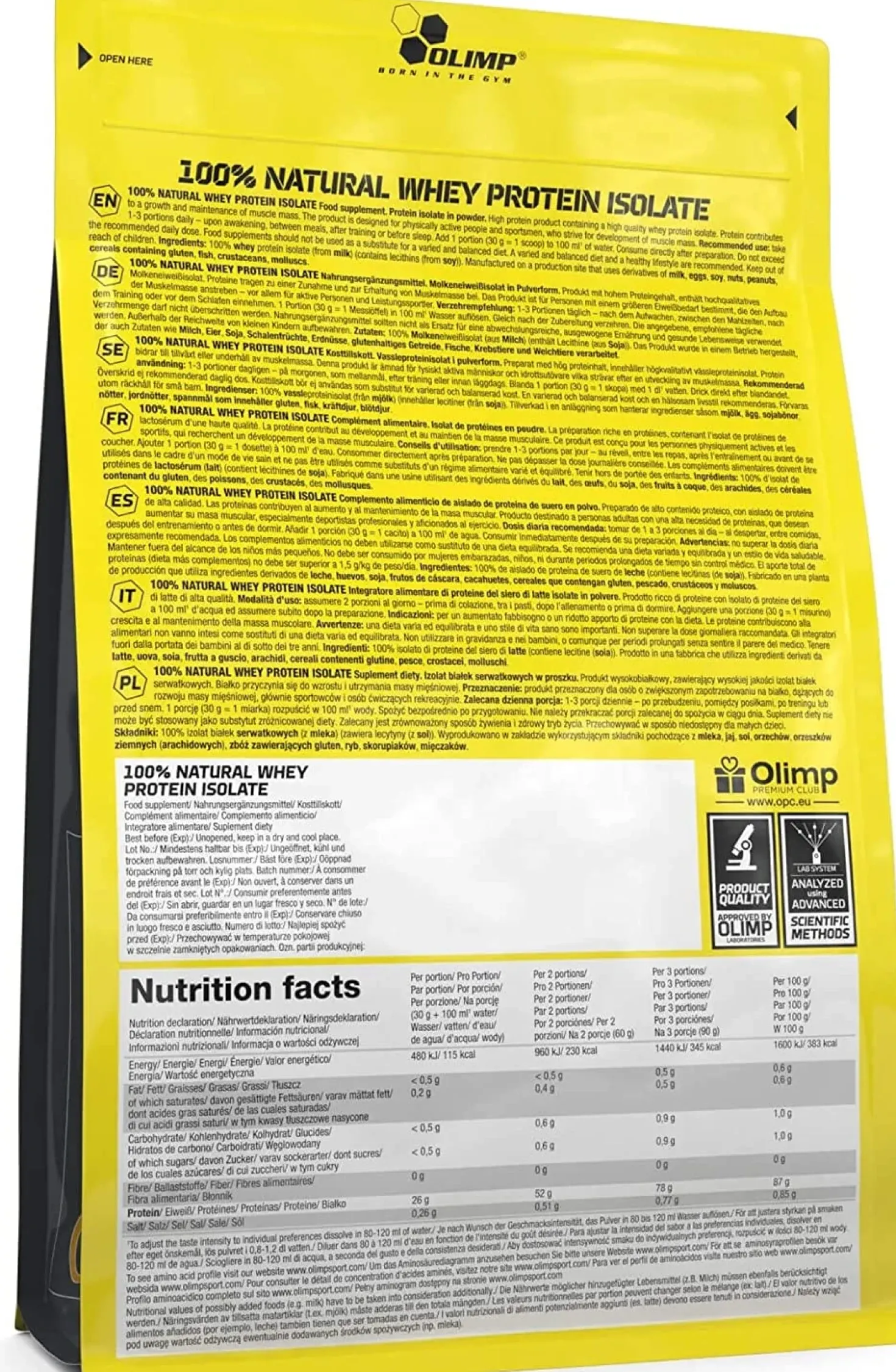 100% Natural Whey Protein Isolate (600g)