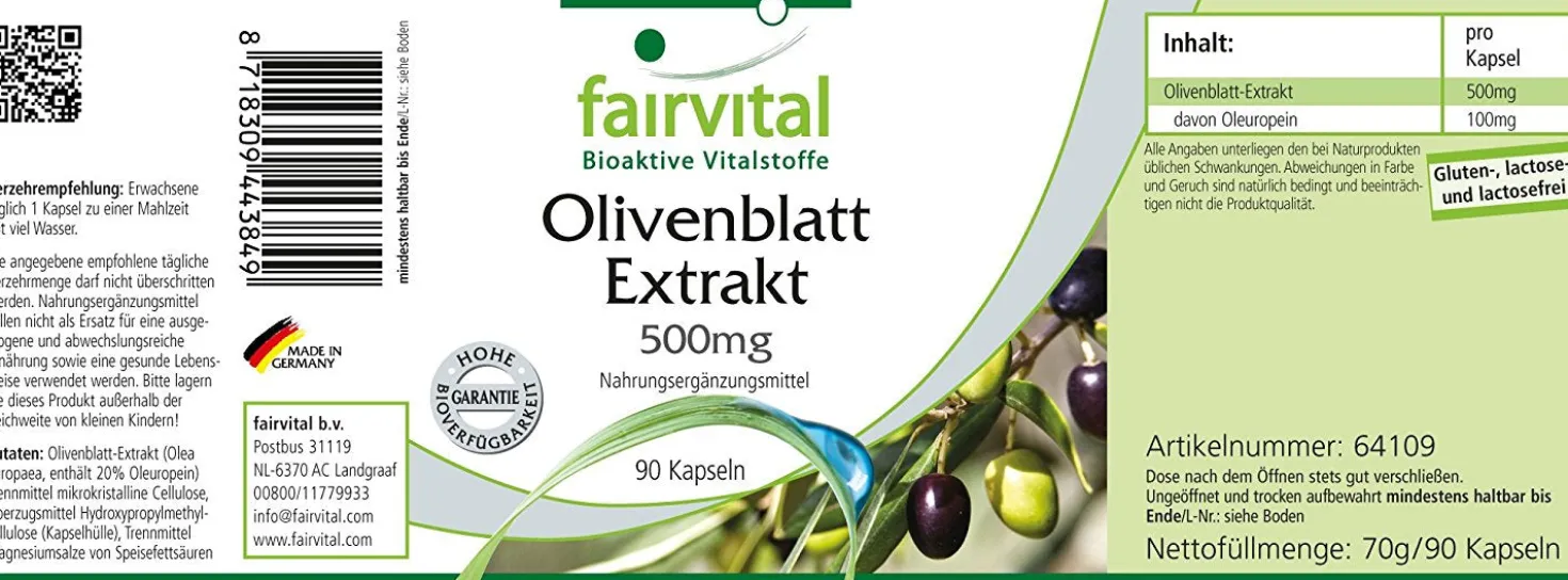 Olivenblatt Extrakt (90 Kapseln)