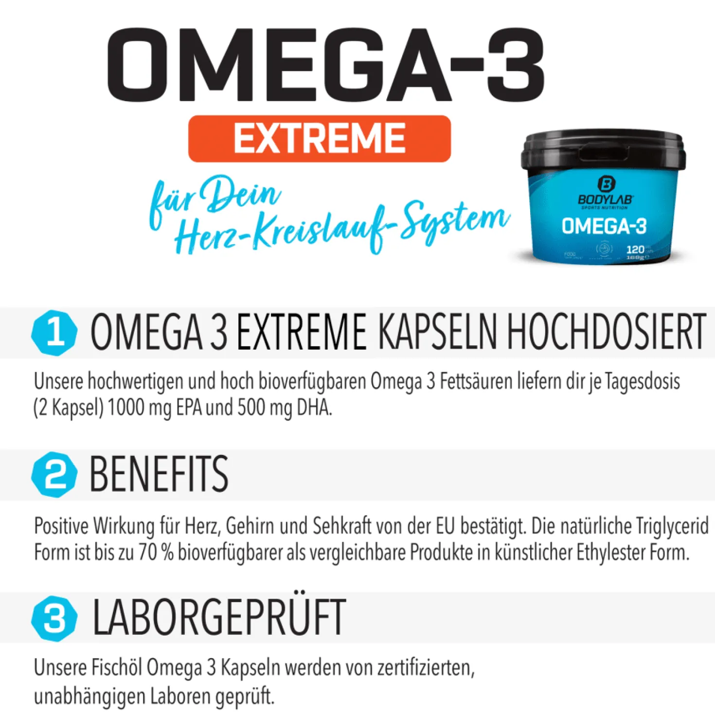 Omega-3 Extreme (2x120 Kapseln)