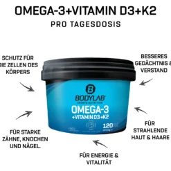Omega-3 + Vitamin D3 + K2 Extreme (120 Kapseln)