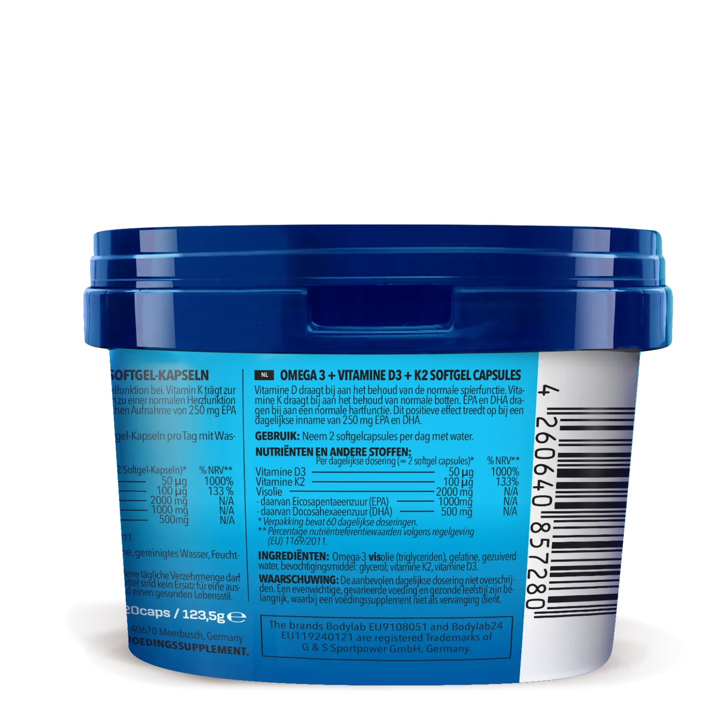 Omega-3 + Vitamin D3 + K2 Extreme (120 Kapseln)
