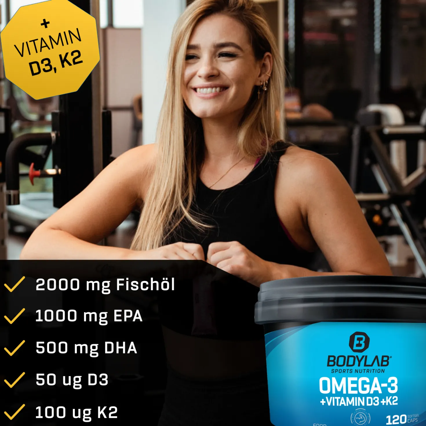 Omega-3 + Vitamin D3 + K2 Extreme (120 Kapseln)