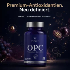 OPC Traubenkernextrakt + Vitamin C (60 Kapseln)