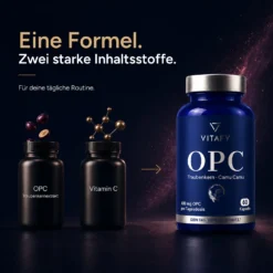 OPC Traubenkernextrakt + Vitamin C (60 Kapseln)