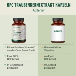OPC Traubenkernextrakt + Vitamin C Kapseln (200 Kapseln)