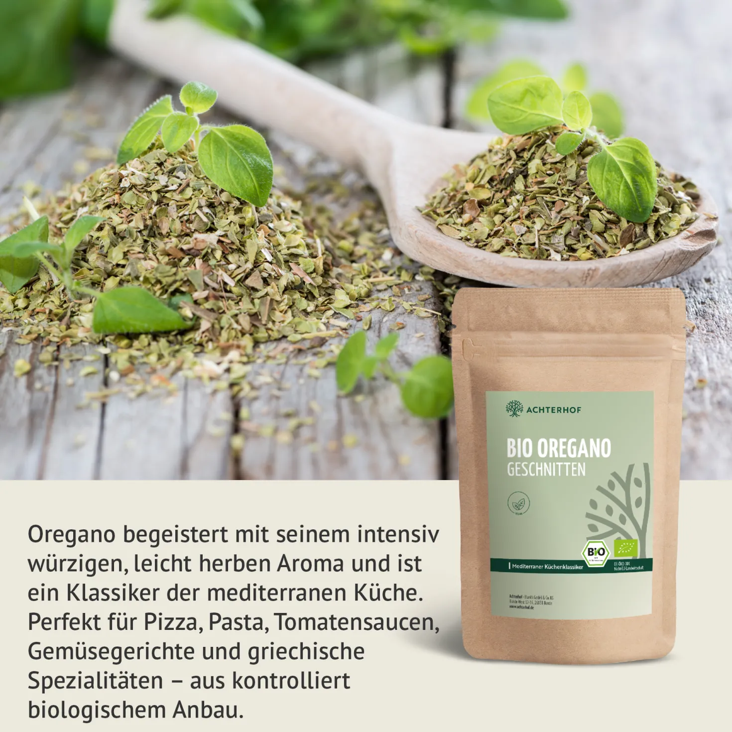 Oregano geschnitten Bio (250g)